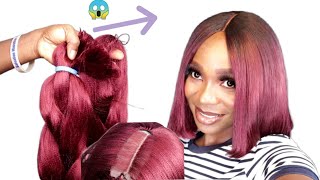Detailed Step On How To Make, Cut & Style A Blunt Cut Bob Wig / Middle Part Bob