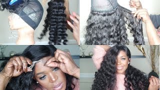 How To:  Deep Side Part Wig With A Closure |  Tinashe Loose Deep Wave
