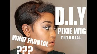How To Make A Pixie Wig With A Frontal