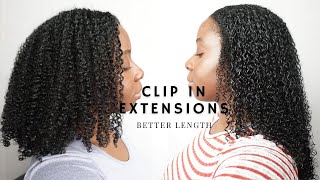 Natural Curly Clip In Extension Install With Betterlength 2022
