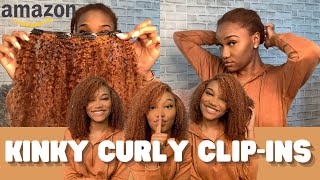 Affordable Kinky Curly Clip Ins From Amazon | Lacer Hair - 3 Bundles Under $200 !!