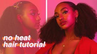 Cute Hair Tutorial With Kinky Curly Clip-In Extensions