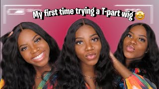 My First Time Trying A T-Part Wig|| Ft Mslynn Hair