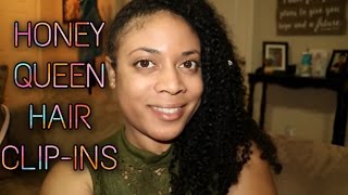 ⭐Honey Queen Hair | Curly Clip In Hair Extensions Review⭐ 3B 3C Clip-Ins