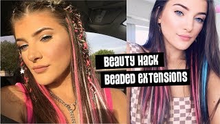 Beauty Hack | Diy Rainbow Colored Hair Extensions
