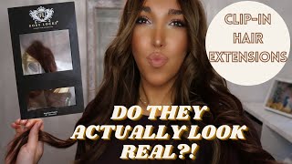 Trying Out Foxy Locks Chocolate Hair Extensions | ✨ Honest Review✨& Unboxing | Real Human Hair!