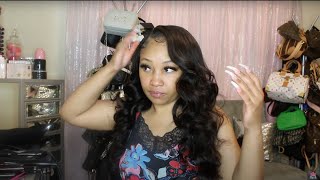 No Glue, No Lace! Must-Have Easiest 1-Min Install V Part Wig! Beauty Forever