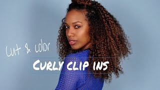 How To Cut And Color Curly Clip Ins