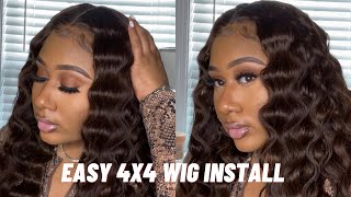 Super Easy 4X4 Wig Install | Using Beauty Supply Closure | Dime The Don