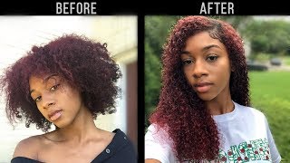 How To Blend Kinky Curly Clip Ins On Natural Hair | Better Length