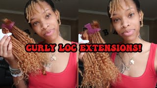 I Made My Own Loc Extensions… With Curly Ends