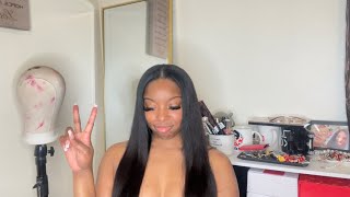 Long Hair In Minutes!! Simple V Part Wig Install  | Beautyforever