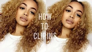 How I Made My Clip In Curly Hair Extensions