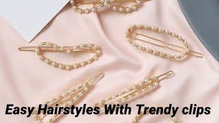 7 Hairstyles Using Trendy Hair Pins | Easy And Quick Hairstyles | Fancy Clips Hairstyles | Hairstyle