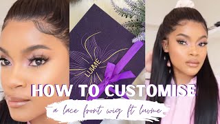 How To Customise A Lace Front Wig Ft Luvme Hair | South African Youtuber