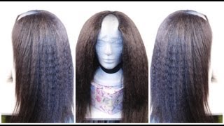 How To Make A U-Part Wig | Machine Sewn | Tips & Tricks | Wigmaking Ventilation