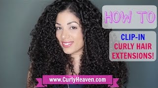 How To Install Clip-In Hair Extensions | Curly Hair | Curly Heaven