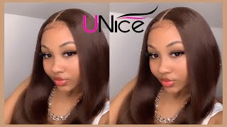 Watch Me Slay: Unice Hair Amazon Brown T Part Wig | Install + Hair Review | Cheyenne V.