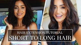 Short Hair Tutorial - Tips And Tricks For Perfect Clip-In Hair Extensions | Pia Muehlenbeck