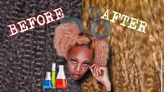Dying My Curly Clip Ins Blonde | Part 2 | Better Length Hair