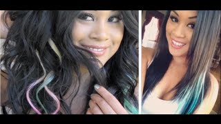 Tutorial: Clip-In Colored Hair Extensions