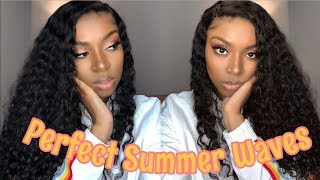 Must Have! Affordable Brazilian Deep Wave Pre Plucked Lace Frontal Wig |Asteria Hair