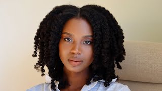 Defined Braid-Out On 4B/4C Hair | Amazing Beauty Hair Clip Ins