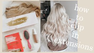 Easiest Way To Put In Clip-In Hair Extensions || Glam Seamless | Fonala Product Review