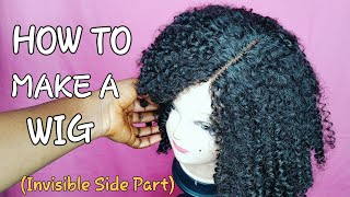 Diy How To || Make Your Own Closure || Invisible Side Part Wig
