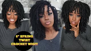 New!! 8" Pretwisted Spring Twists! Modified Crochet Wig Cap Method! | Toyotress Hair Co.