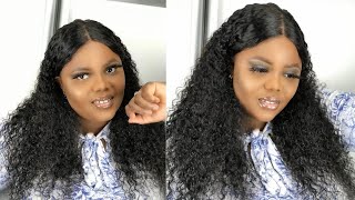 *Black Friday Pre-Sale* Affordable Curly T-Part Lace Front Wig Review + Styling 2020 | Ft Evawigs