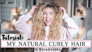 My Natural Curly Hair Tutorial Extension Edition | Angelique Cooper