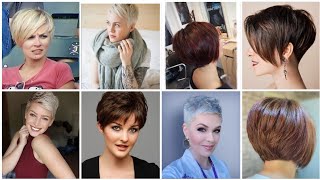 Women Top Trending Hair Dye Colours Style/Toptrendy 2022-23| Boy Cut For Girls Pixie Transformation