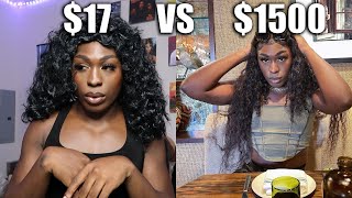 $17 Vs $1500 Wig | Trying On The Cheapest Wigs I Could Find