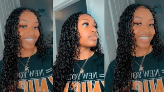 No Lace? No Edges Out! Best Kinky Curly V Part Wiginstall Tutorialft  Lovmuse Hair