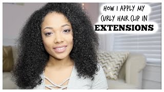 How I Put In My Curly Hair Clip In Extensions