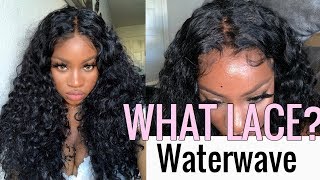 Most Natural Wig! Transparent Lace Preplucked No Stocking Cap Needed Waterwave Wig Ft Yolissa Hair