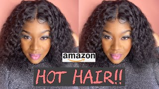 Amazon T-Part Deep Wave Lace Front Wig| Beginner Friendly| Ft. Fuduete Hair