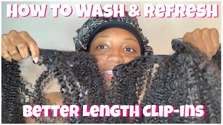 How To Wash Better Length Clip-Ins | Afro Kinky Curly