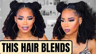 Natural Hairstyle | Curly Hair Clip-In Extensions | Amazing Beauty