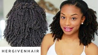 The Best Natural Curly Hair Clip Ins 3C 4A | Hergivenhair | Install And Blend