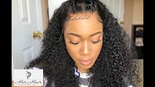 Her Hair Company Brazilian Curly - Customize And Make A Lace Frontal Wig