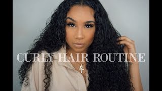Curly Hair Routine/Tutorial Using Clip-Ins | Theanayal8Ter