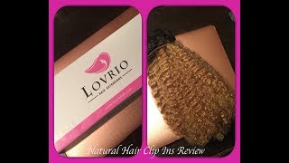 How To | Natural Hair | Afro Curly | Clip Ins | Virgin Human Hair | Lovrio | Review | Unboxing
