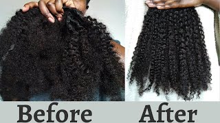 Revive Dry Matted Clipins| How To Restore Tangled Curly Hair Extensions