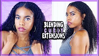 Kinky Curly Clip In Extensions 3B, 3C, 4A⎜Install & Blend⎜Feat. Sassina Hair