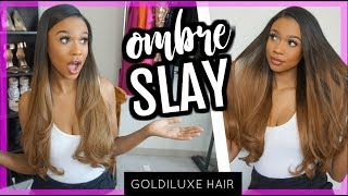 #Hairweek How To Clip In Ombre Extensions Blend Sis! Goldiluxe Hair