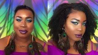 Installing & Blending Afro Kinky Curly Clip-Ins On My Thin 4C Hair|Amazing Beauty Hair
