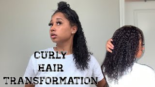The Best Curly Hair Extensions | Transformation With Heat Damaged Hair Ft. Sassina Hair