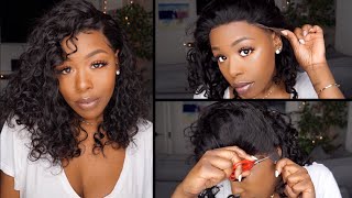 |Start To Finish| How To Customize A Big Wig Cap, 6 Inch Parting, Natural Curly Hair Doubleleafwig